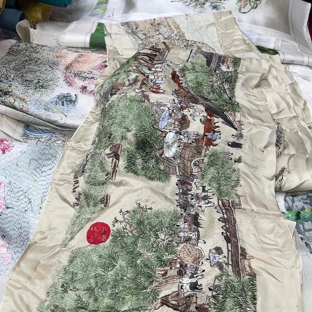 【闪购商品】真丝织绣
