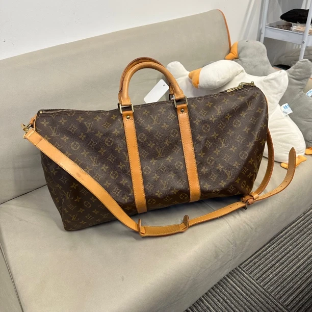 95新 LouisVuitton/路易威登 keepall55 旅行袋肩带款 95新 全原