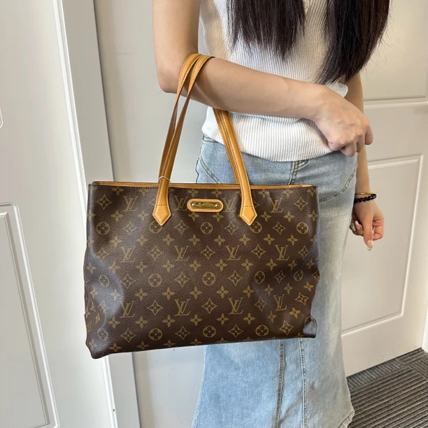 95新 LouisVuitton/路易威登 且曼中古 托特中号 95新 后换配皮