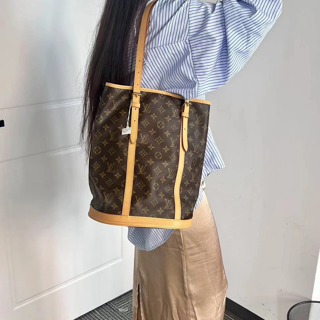 修复品且曼中古专属/大水桶包/植鞣革后换