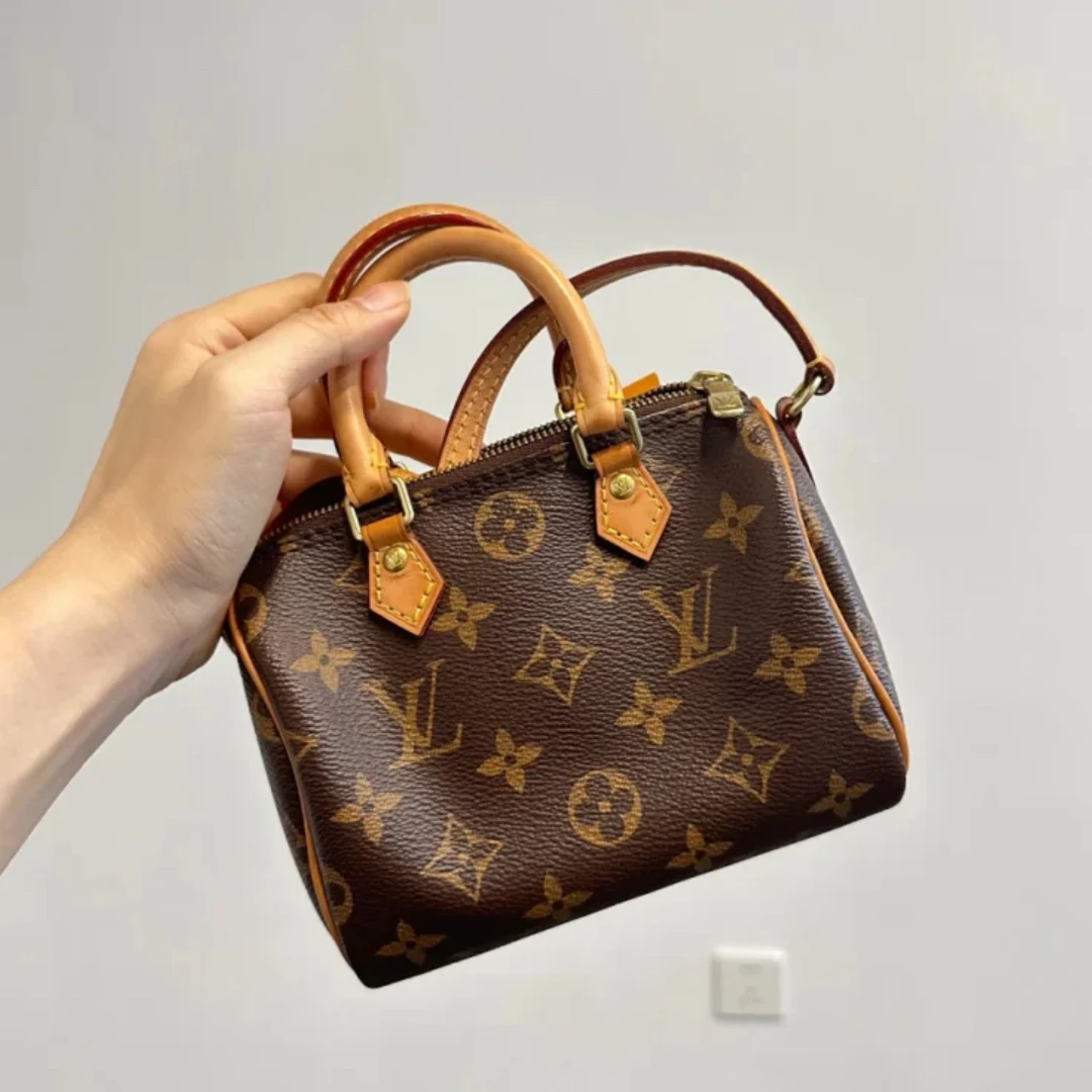 95新 LouisVuitton/路易威登 且曼中古 speedy nano 95新全原