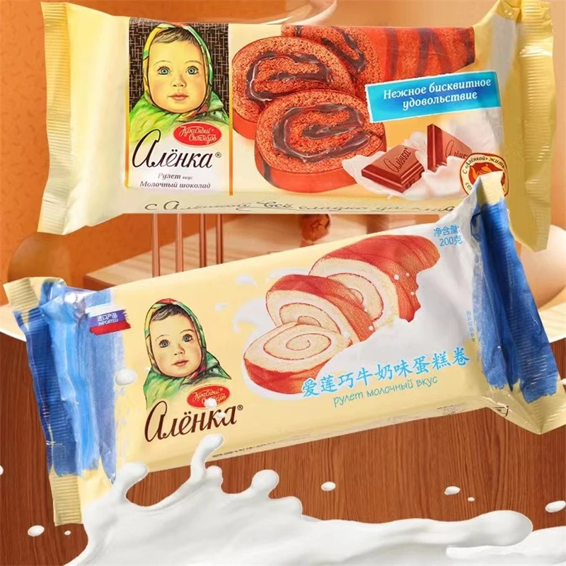 俄罗斯蛋糕卷进口提拉米苏风味牛奶油巧克力零食品早餐面包下午茶