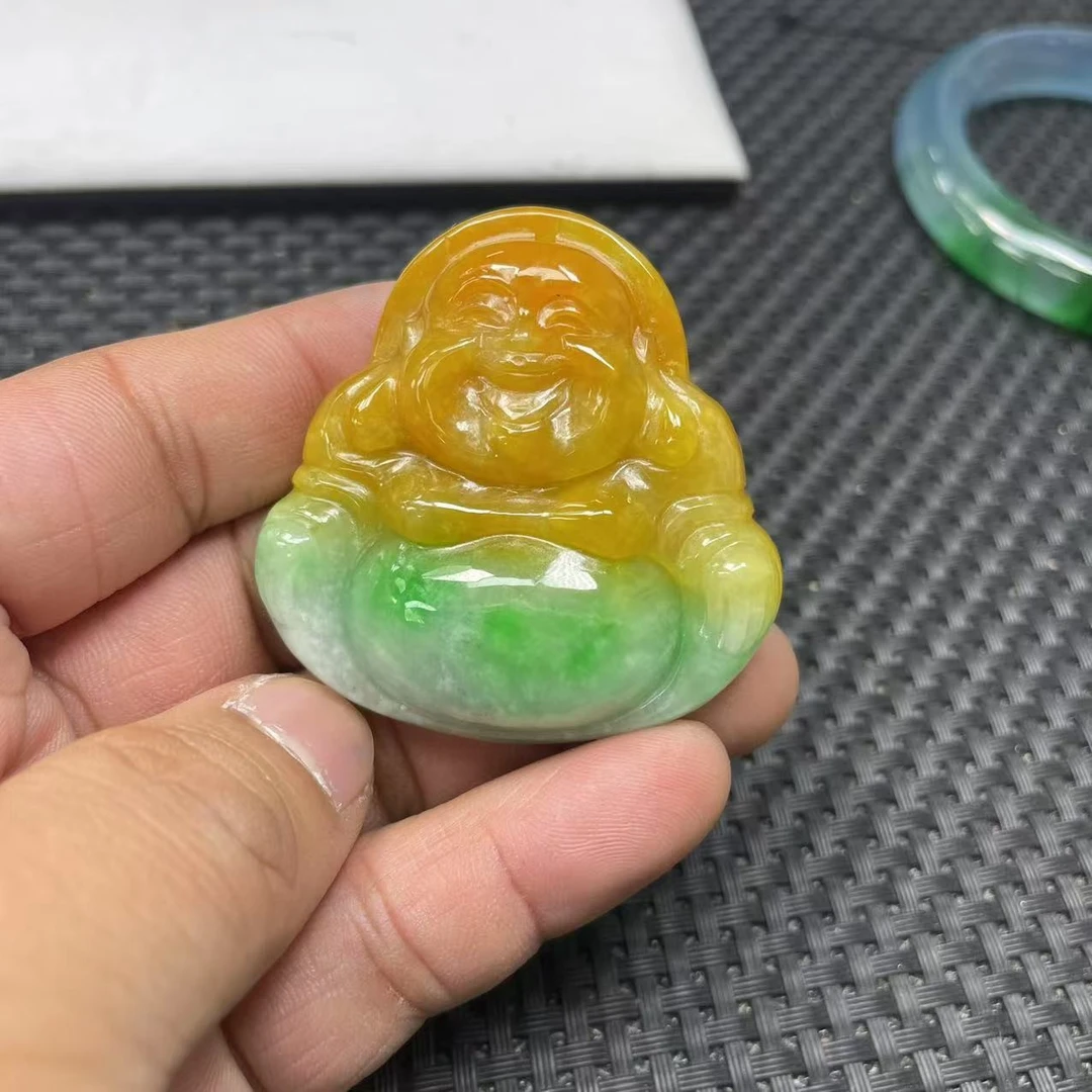 【大喜儿】黄绿佛时尚吊坠-12WQ837