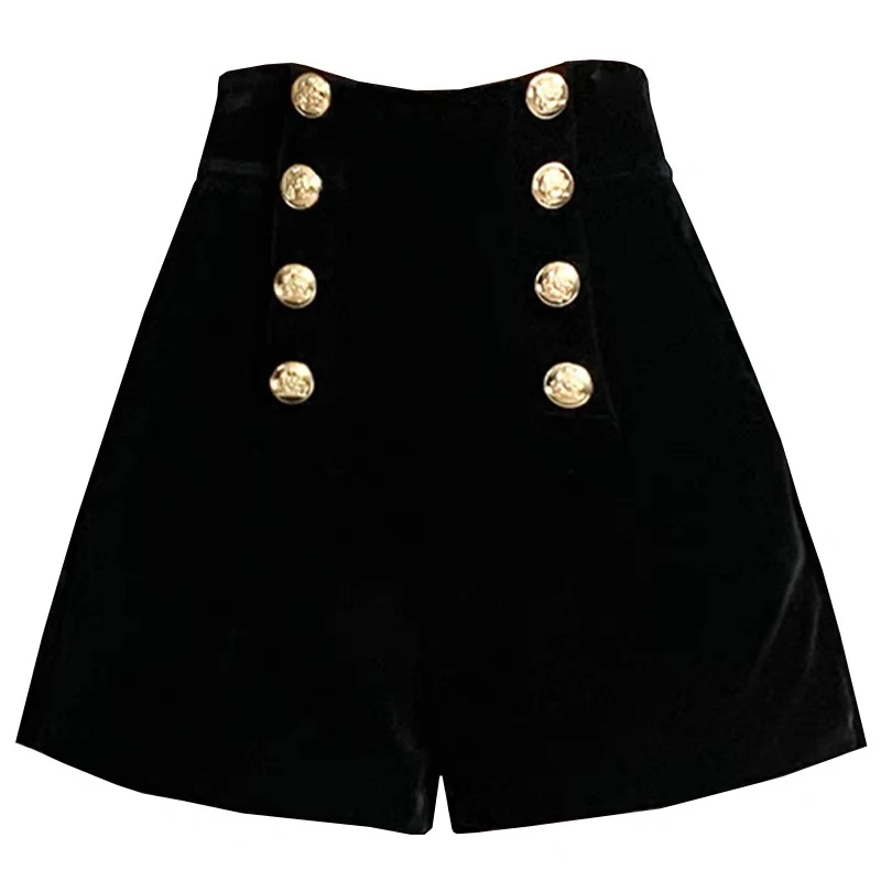 8828丝绒高级质感哑光雾面皮短裤