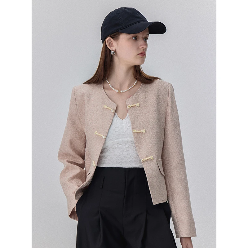 EGGKA 【清清】盘扣小香风外套E24C1034AF