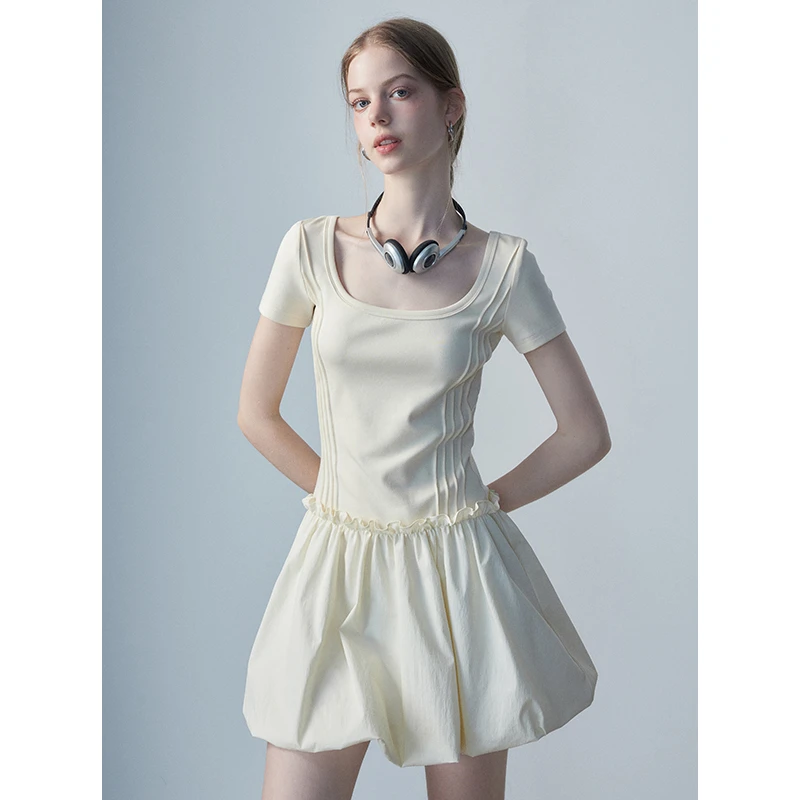 EGGKA 【清清】连衣裙女款爆款小众高级感外出洋气裙子E24D1258BK