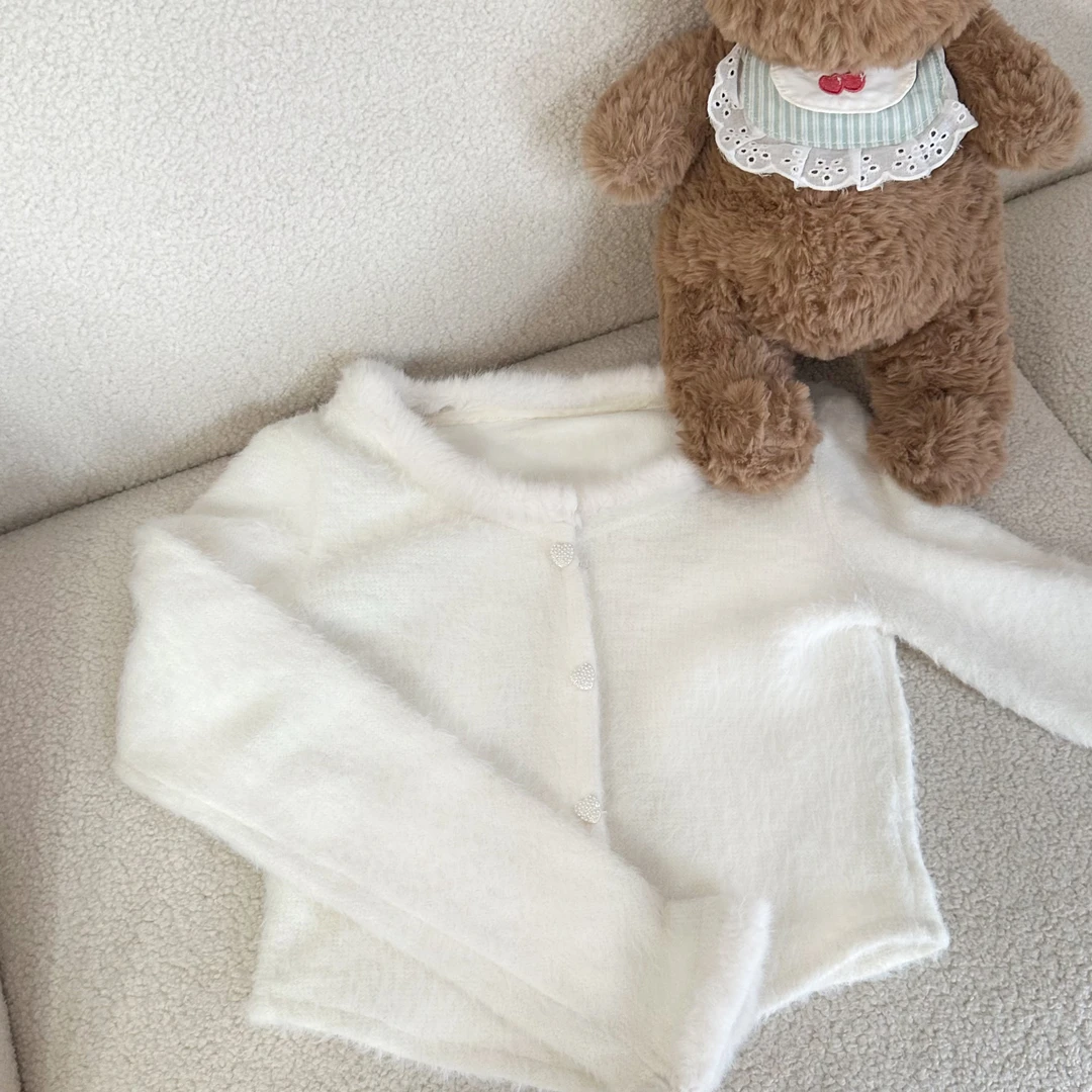 毛绒小衫  秋冬长袖加厚百搭小衫