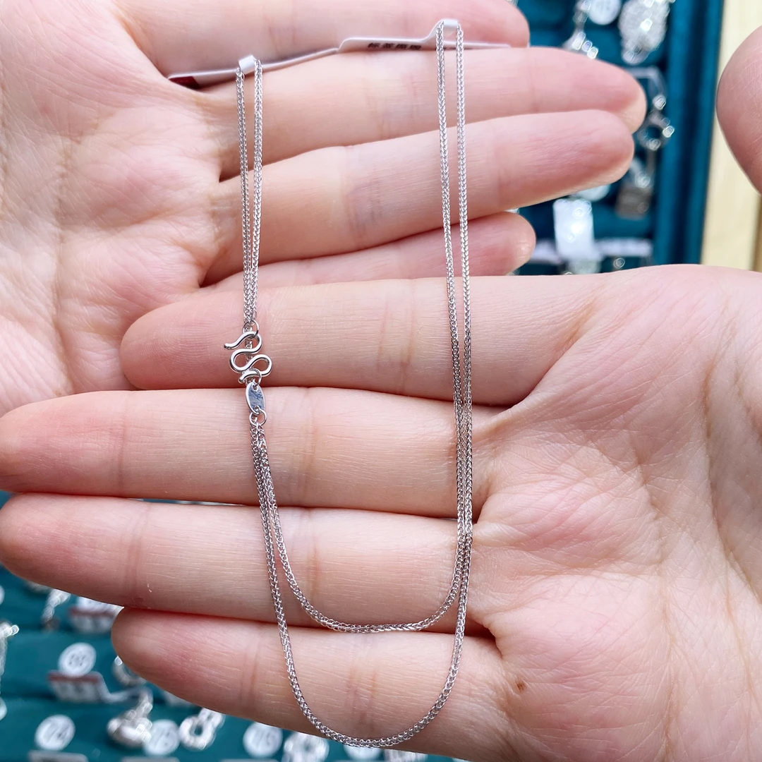 铂Pt950项链肖邦链2～3克，m扣