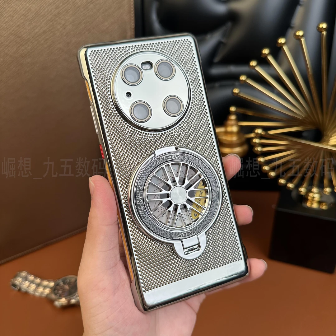 适用华为Mate40Pro【解压支架+自带镜头膜】高清镜头膜散热壳