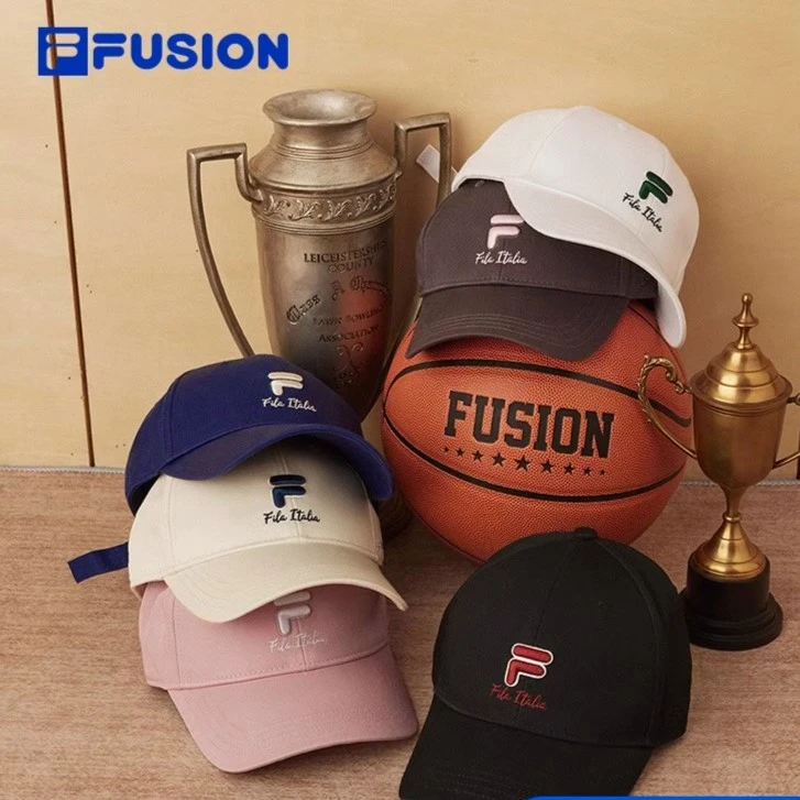 FILA FUSION潮牌情侣款棒球帽24新款运动帽遮阳鸭舌帽T13U453202F