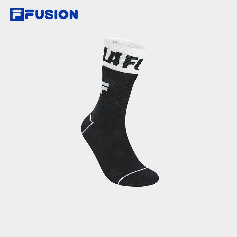 FILA FUSION斐乐时尚潮流运动休闲百搭透气舒适高腰袜T13U421302F