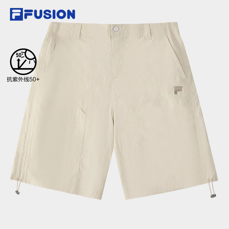 FILA FUSION运动舒适时尚户外夏百搭简约宽松速干短裤T11W433804F