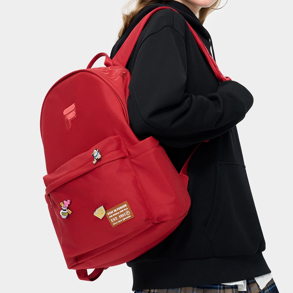 FILA FUSION情侣同款潮流时尚户外趣味多色双肩背包T13U433102F