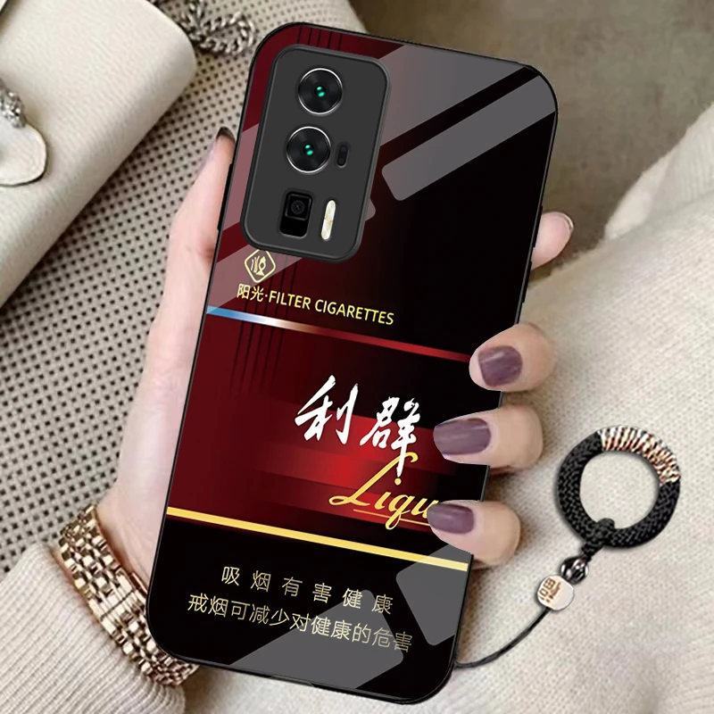 红米K60手机壳潮牌K60Pro高档创意男女款个性全包玻璃壳秒变烟盒