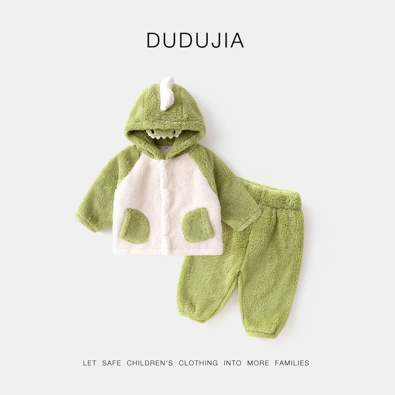 【现货】嘟嘟家儿童冬款家居服套装宝宝睡衣秋冬G4CTZ187秋季