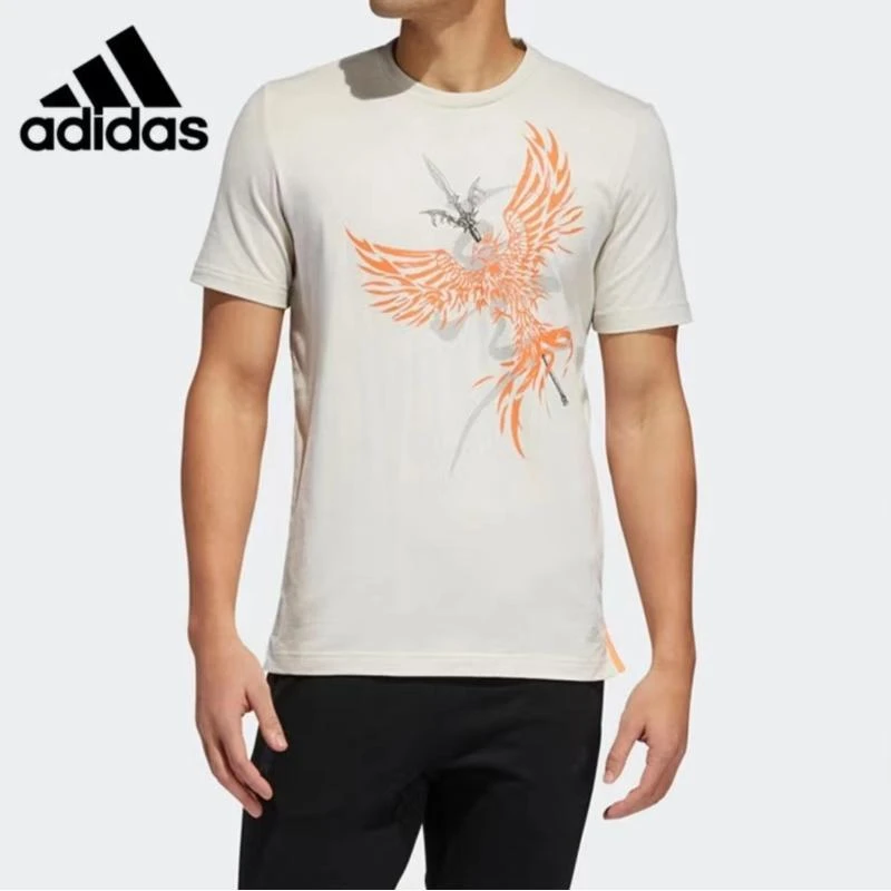 阿迪达斯夏季速干短袖男装休闲圆领运动训练半袖运动T恤FT2754