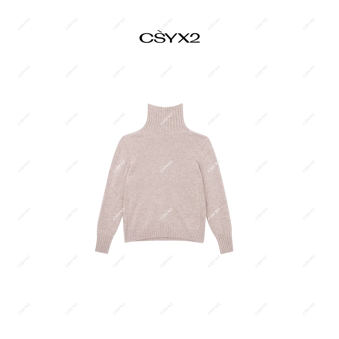 CsyX2-2024A/W 秋冬新品 高领长袖针织衫毛衣WA4DM005