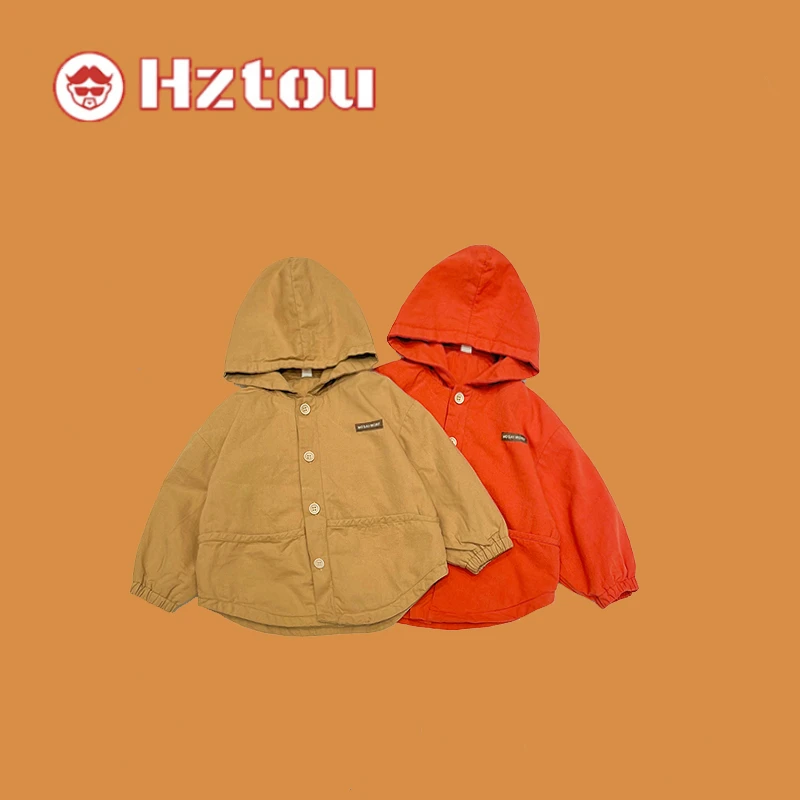 HZT春季男宝韩版简约风衣外套CQ011