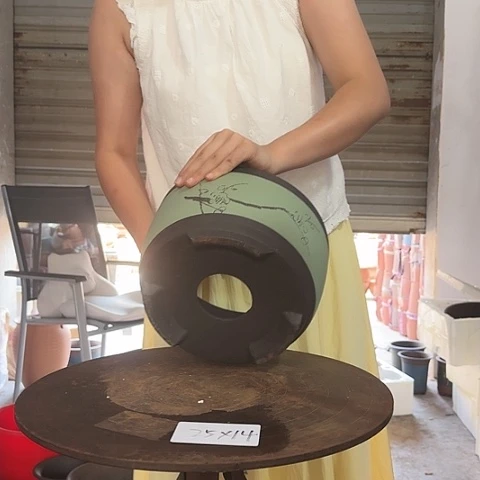红陶20CM(含)-50CM(不含)苹果绿箩大