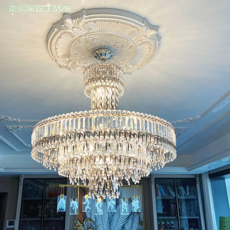 吴先生的家客厅埃及水晶宫殿美式大气欧式轻奢风别墅一平米焕新