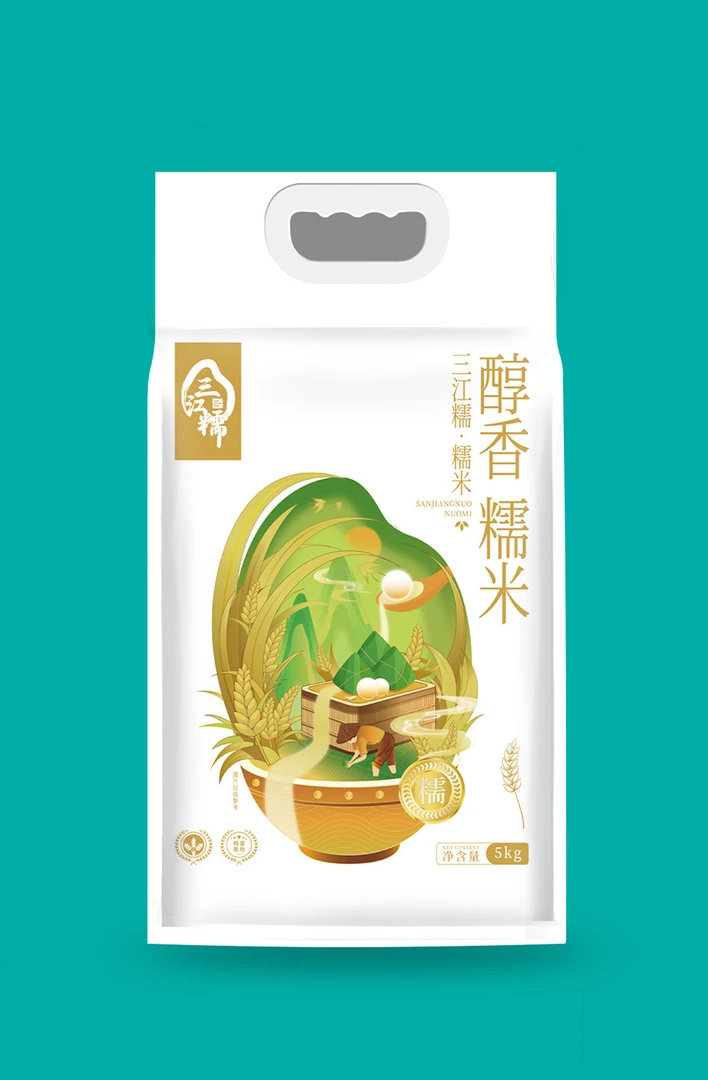 建三江三江糯米袋装真空5KG