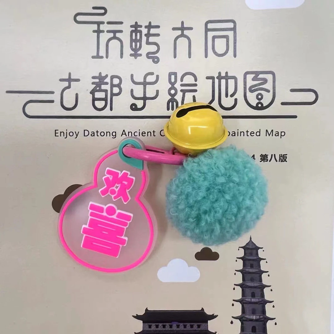 云冈石窟文创平安佛小伴莲花小佛玩偶挂件包挂件毛绒钥匙扣送礼物