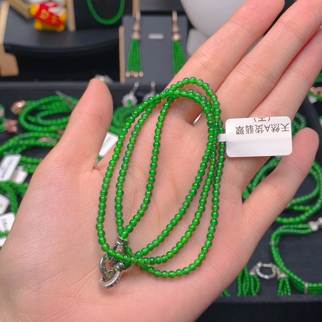 翡翠项链未镶嵌天然a货翡翠卡3