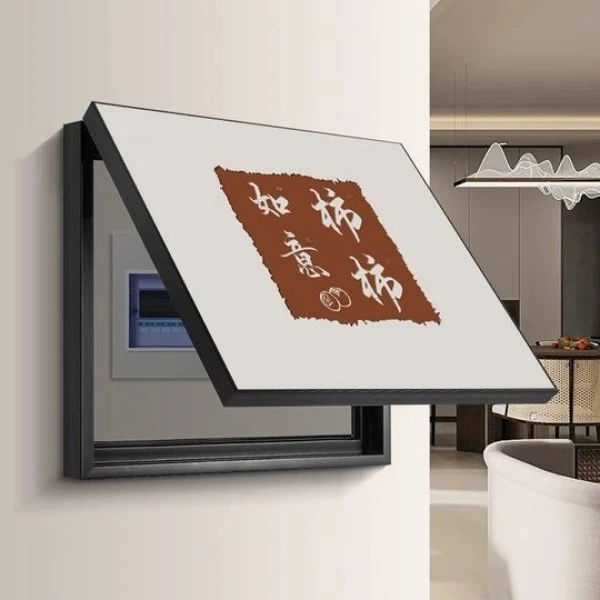 北欧风电表箱装饰画现代简约配电箱餐厅免打孔电闸箱开关遮挡挂画