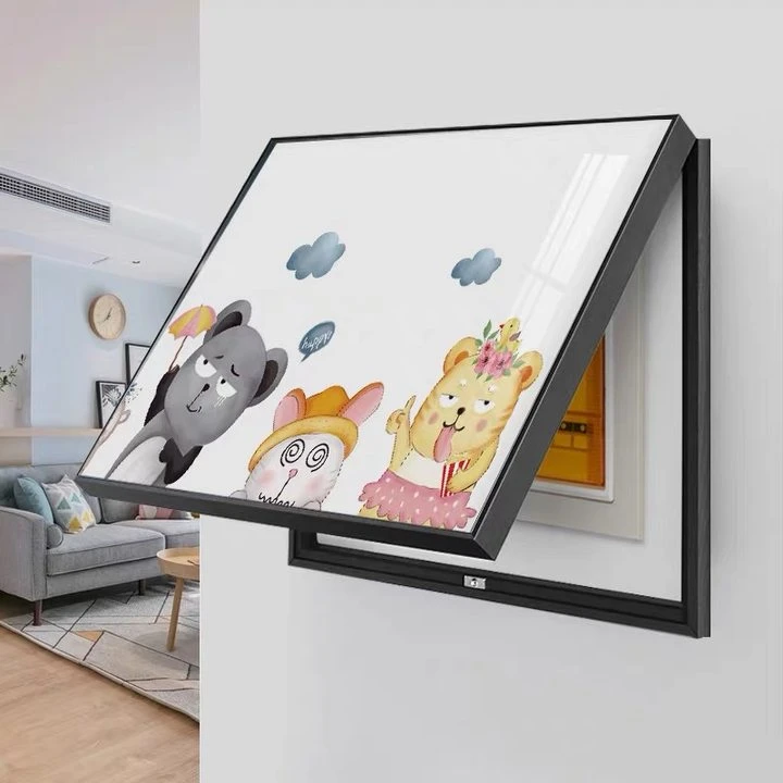 电表箱装饰画现代可爱卡通免打孔电箱遮挡箱客厅电源盒开关墙挂画