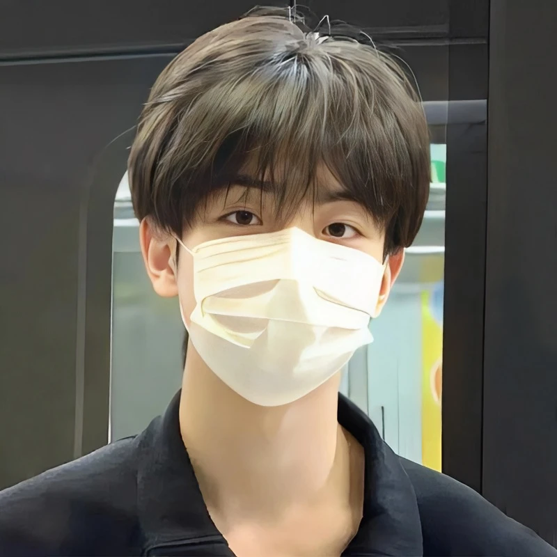 美宿假发男全头套式男生微分碎盖短发齐刘海帅气男士日常蓬松发套