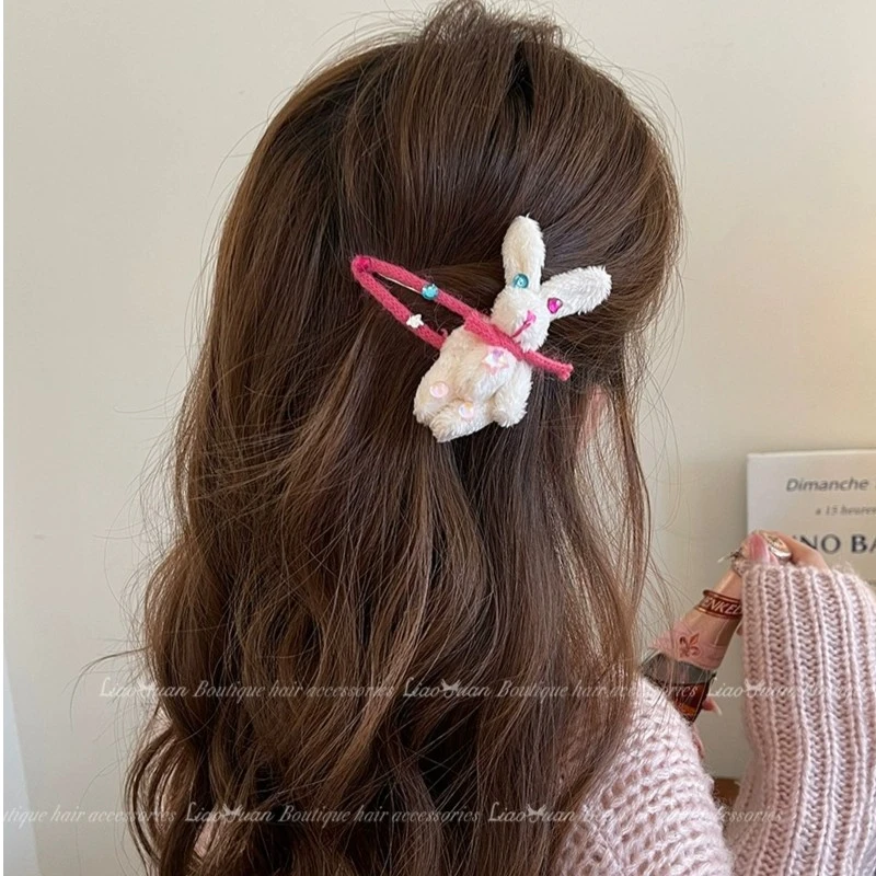 宝藏小兔可爱碎发夹头饰甜美刘海夹2023新款少女高级感bb发卡儿童