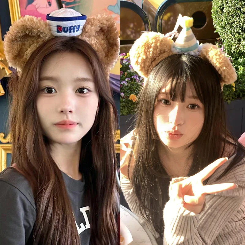 达菲熊发箍头饰发窟发卡头箍网红迪士尼同款发饰拍照生日发箍新款