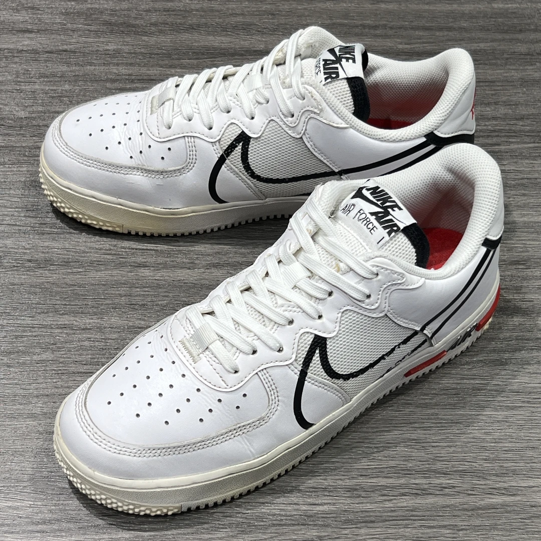 42码/Nike AIRFORCE1大学红 低帮板鞋