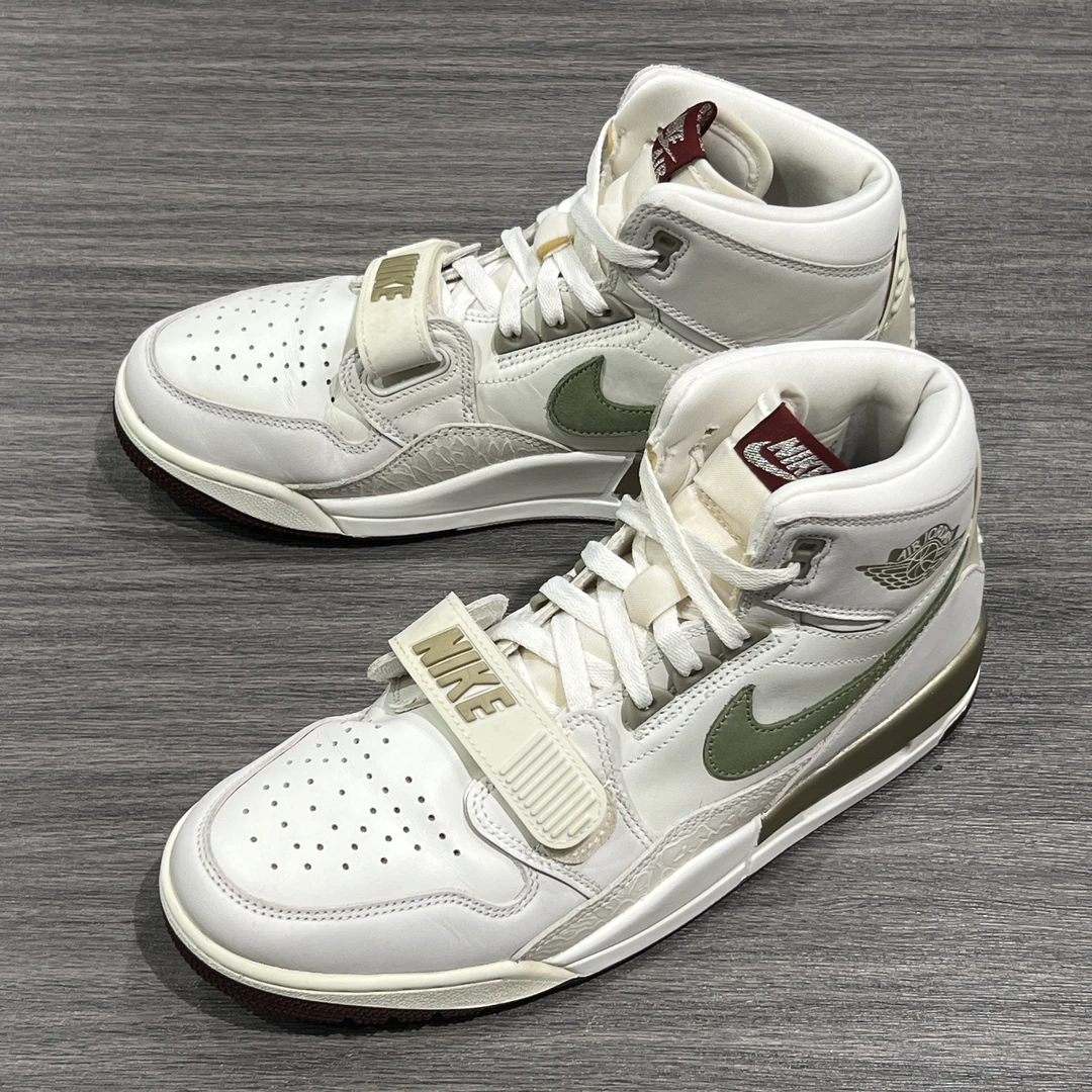 43码/AJ312帆白 高帮板鞋 95新 后背色差