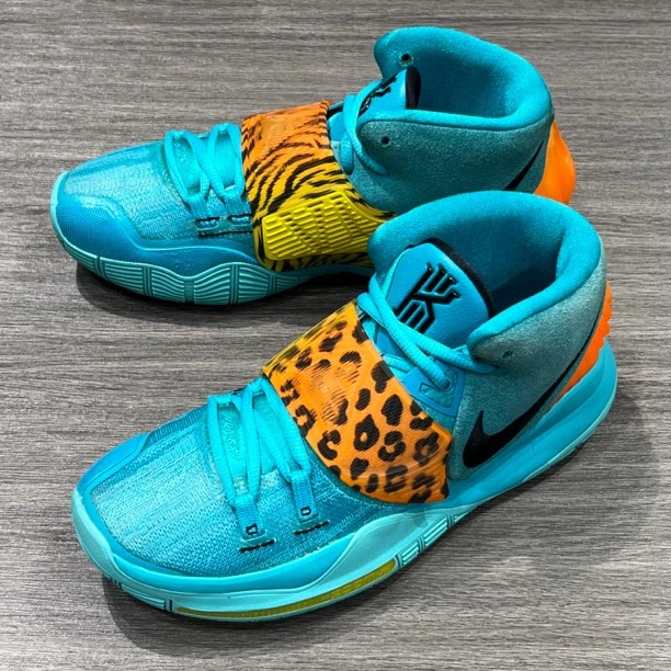 40码/NIKE/欧文6蓝豹纹/95新/公价1269 店