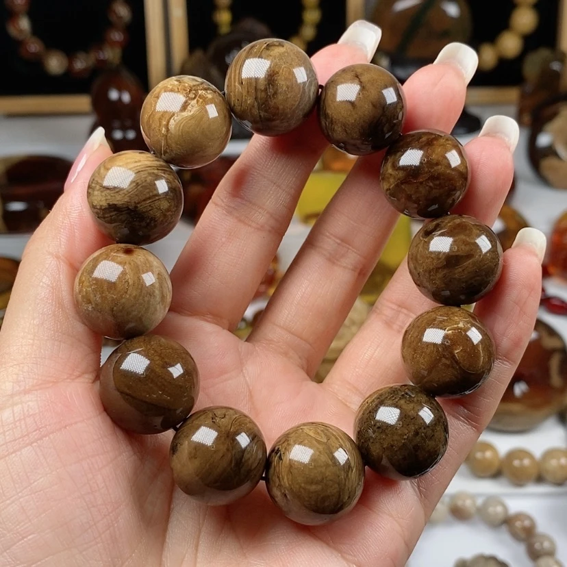【闪购商品】琥珀（根珀）手串未镶嵌老矿油根