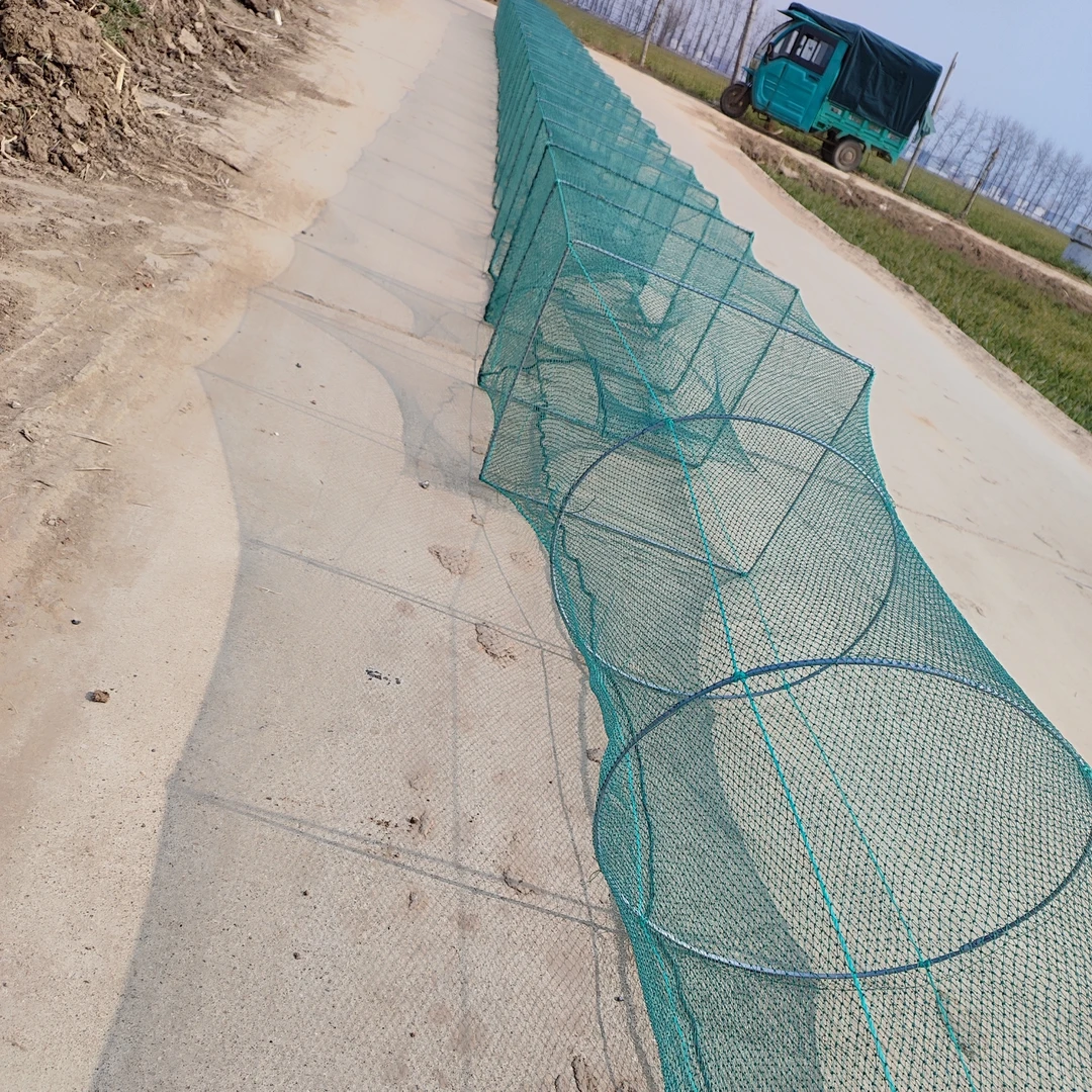 户外渔护绿色40x50无结网6米12米16米25米长渔网鱼网捕鱼地笼抓鱼