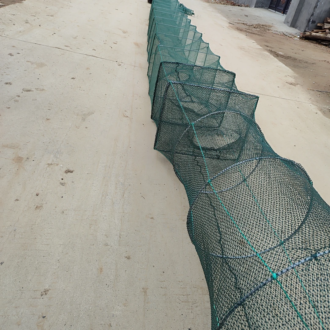33高43宽有结户外捕鱼网尾无结网身6股线尾巴地笼6米12米长稻田