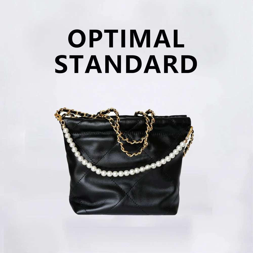 夏梵希（冬季上新）菱格纹黑色型号L240722尺寸18-7.5-18cm真皮包