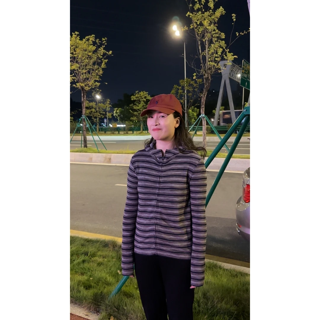 气质慵懒风复古条纹连帽长袖针织衫MA4SYDZ1302