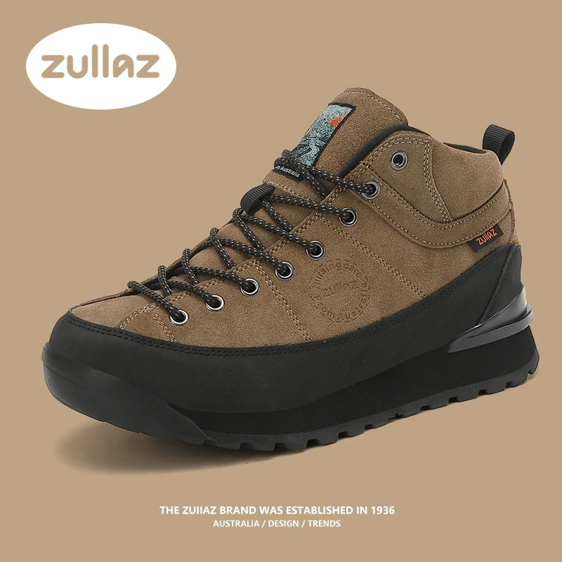 著鹿2024男士高帮秋冬阿甘鞋休闲跑步运动鞋百搭时尚舒适跑鞋