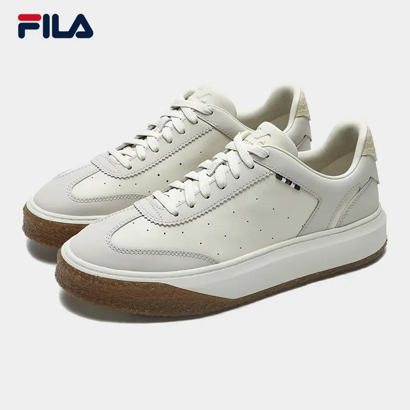 斐乐FILA限定新配色纯黑板鞋燕尾鞋牛皮软底休闲鞋运动鞋
