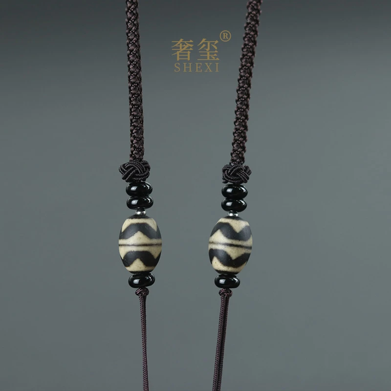 非金属布艺项链 高级九眼挂绳横穿专用锁骨配绳藏式挂脖男女饰品