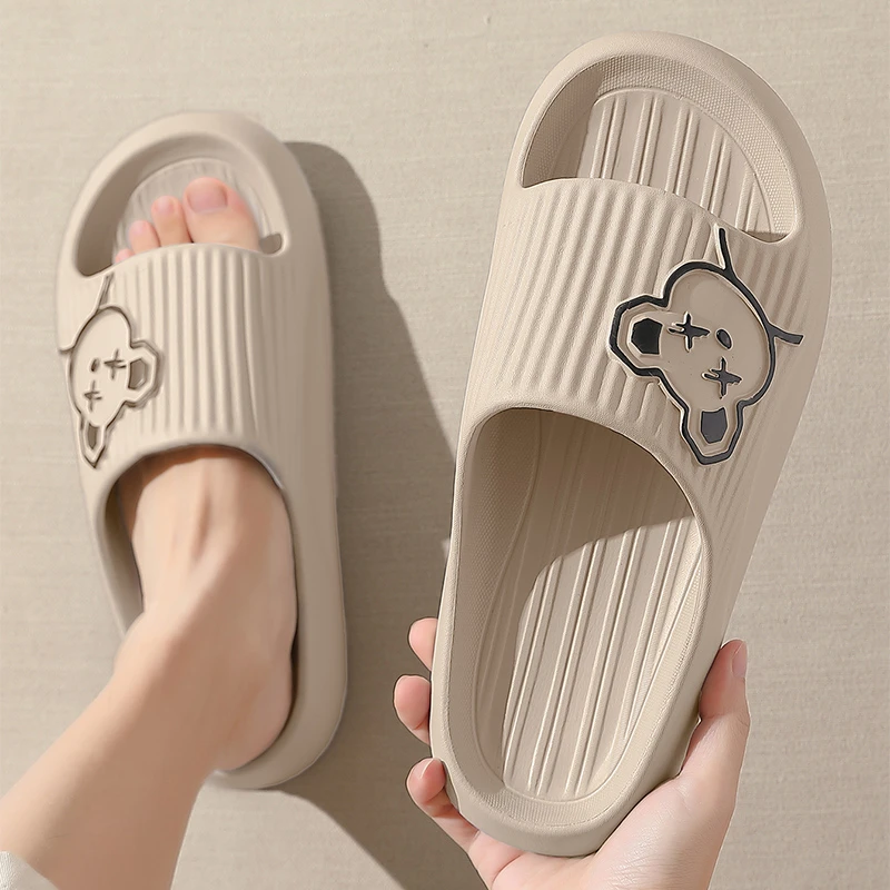 eva踩屎感拖鞋男夏季2024新款家居室内浴室防滑厚底外穿凉拖鞋女