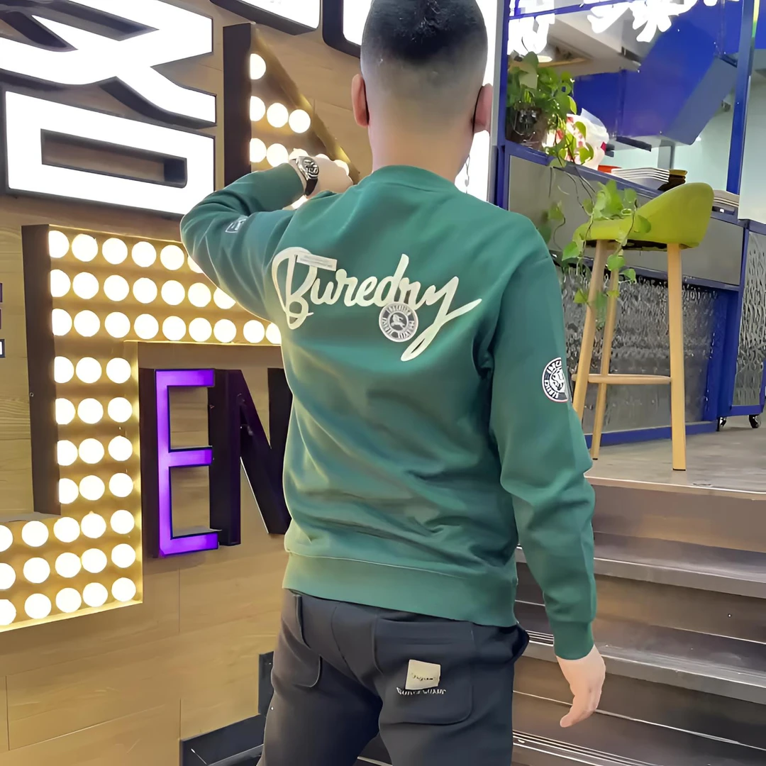 秋冬潮牌个性印花卫衣男时尚潮流圆领休闲百搭长袖套头痞帅打底衫