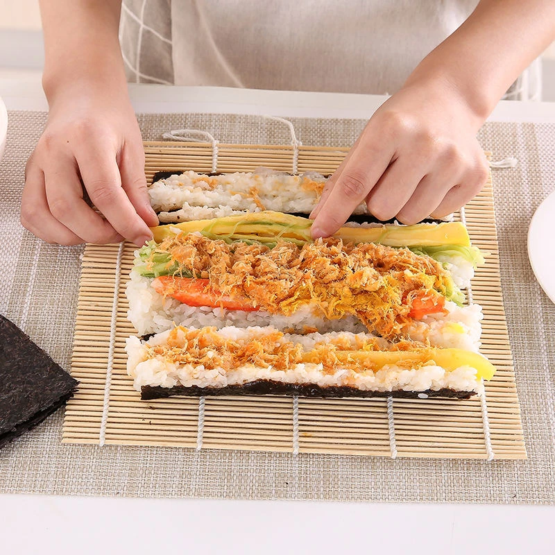 日式寿司工具家用寿司竹卷帘寿司帘紫菜卷饭白皮帘包饭竹卷神器