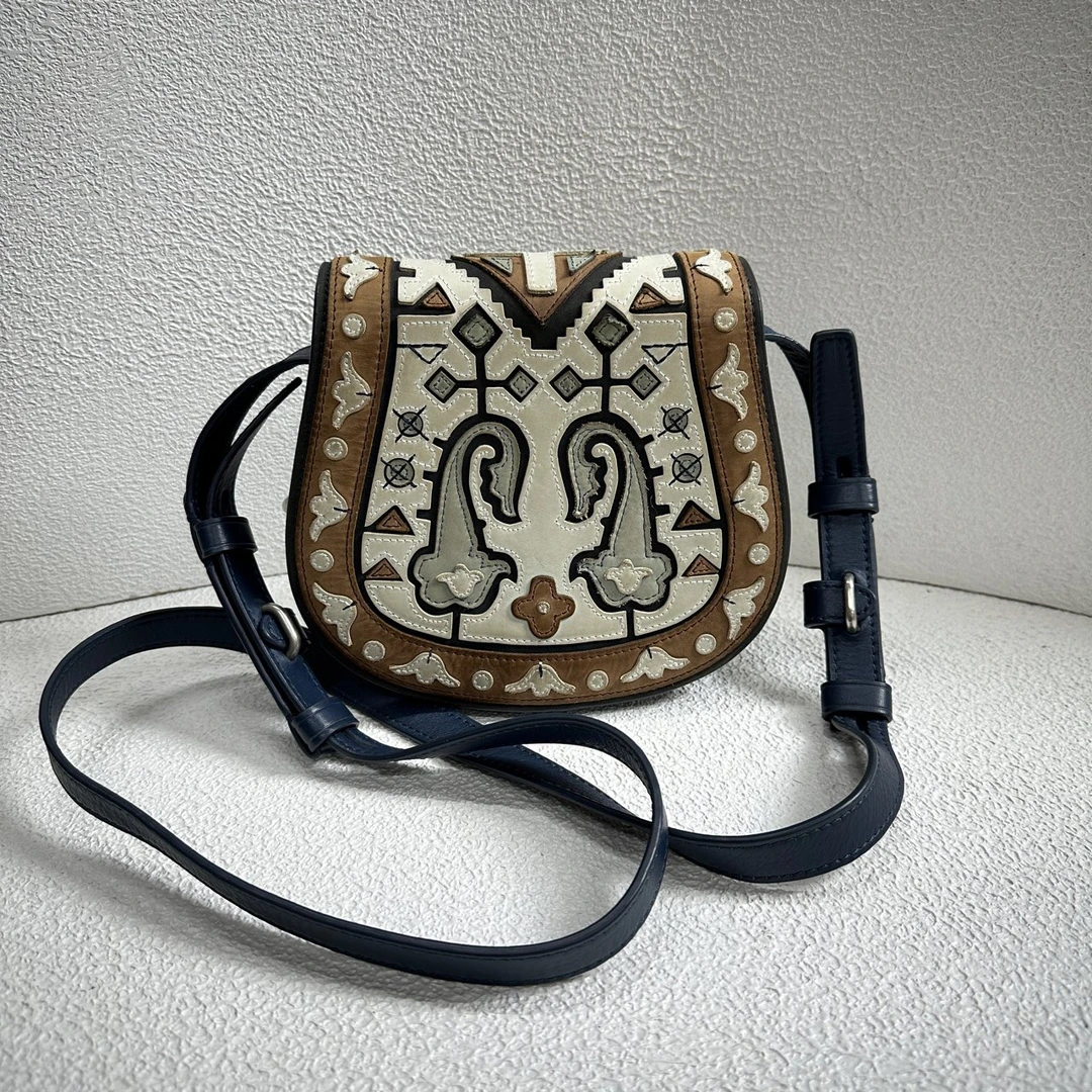 95新 TORY BURCH/汤丽柏琦 j01552/拼接拼色单肩包/斜挎包/底长18