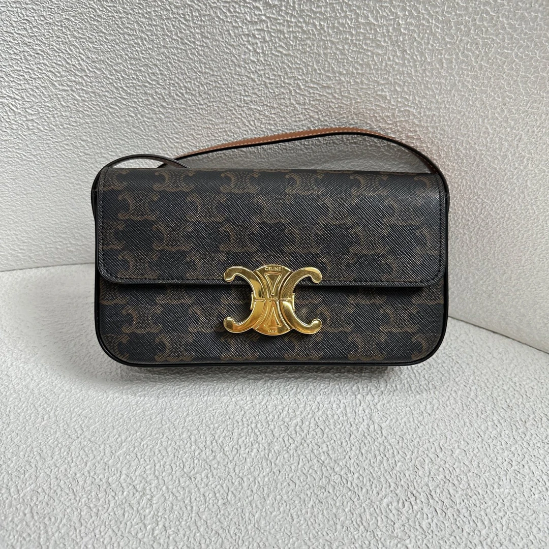 95新 Celine/思琳 【阿庞】01618/凯旋门/老花腋下包/底长20/