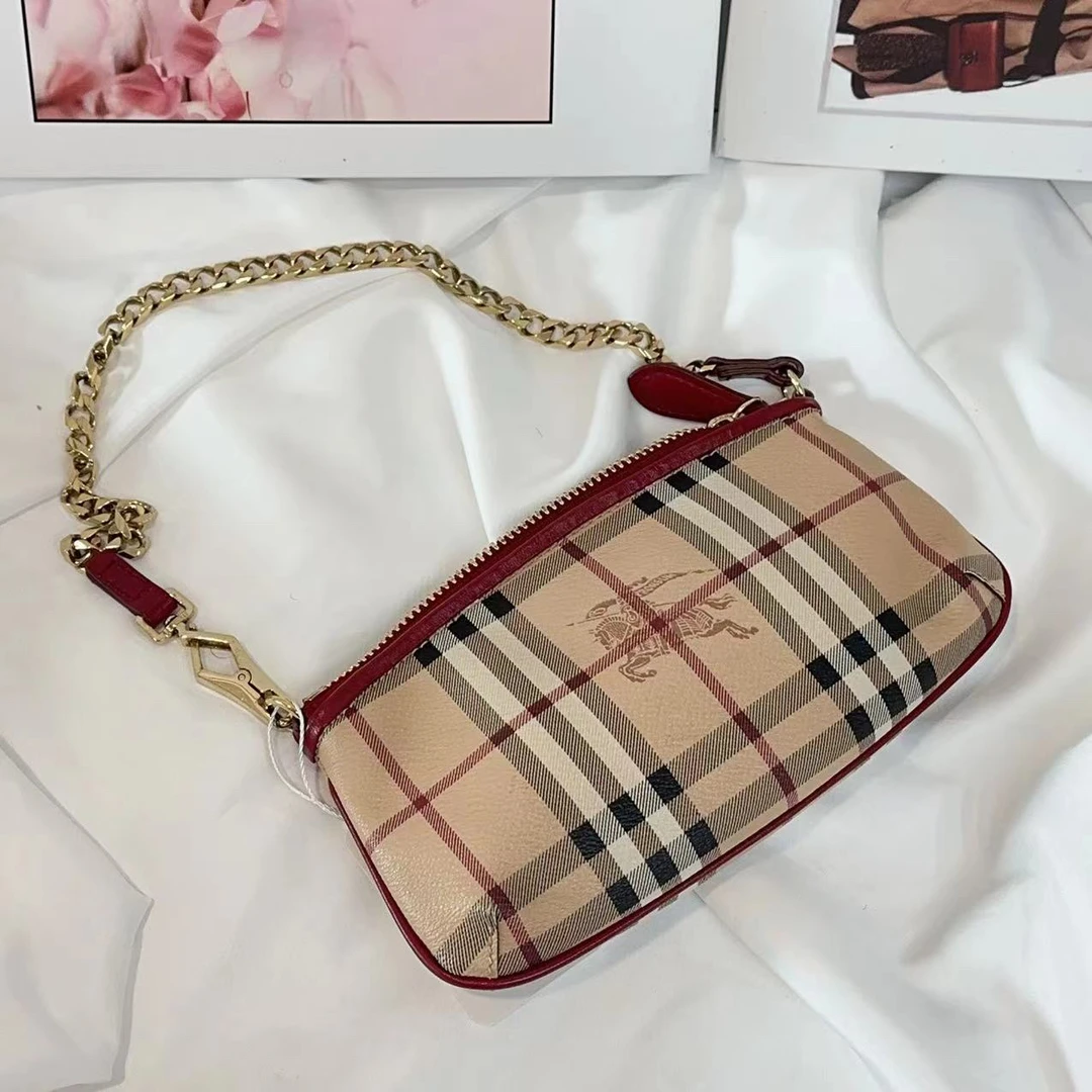 95新 BURBERRY/博柏利 聪聪/巴宝莉麻将包