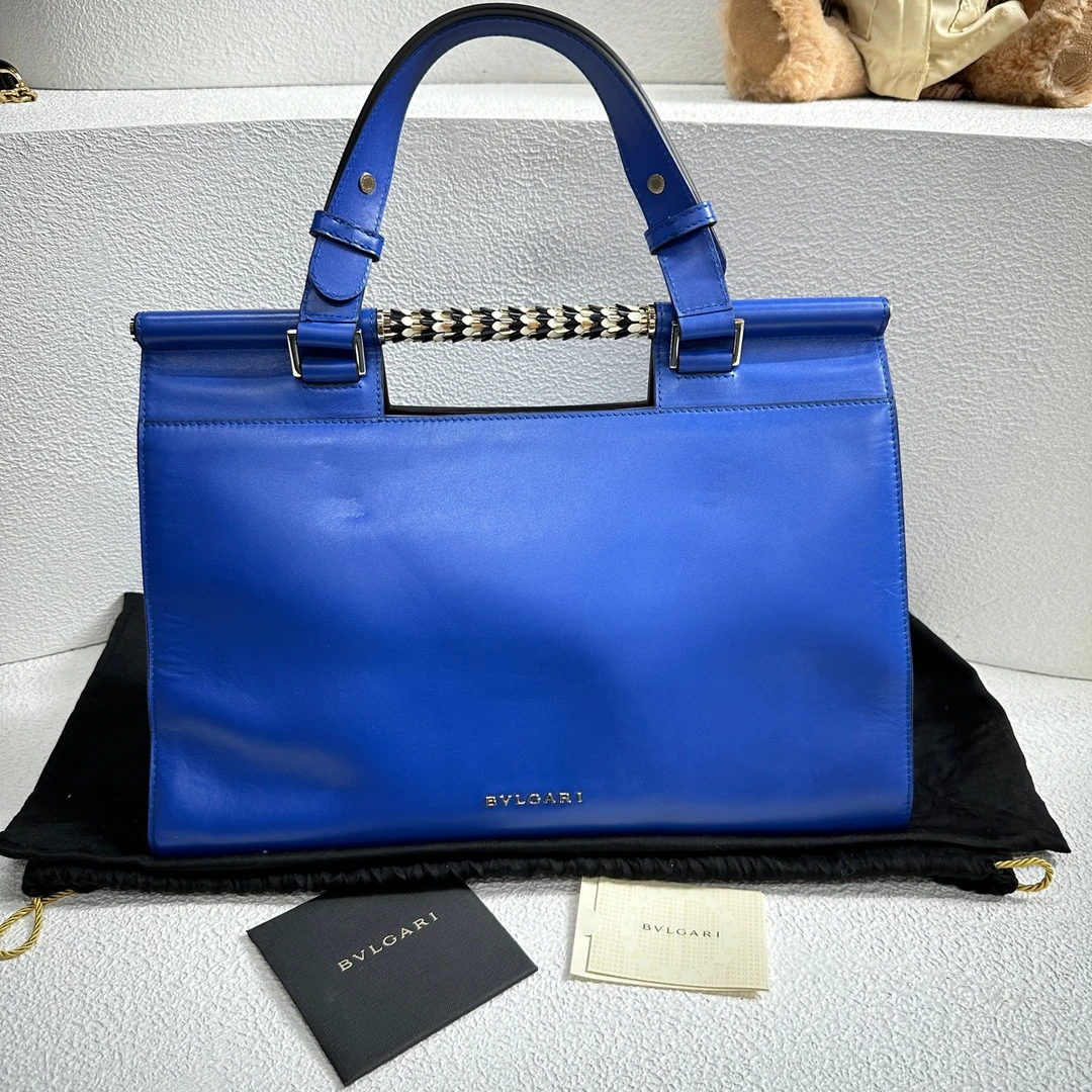 95新 BVLGARI/宝格丽 【阿庞】j01567/手提包/底长35/专柜价2.3w